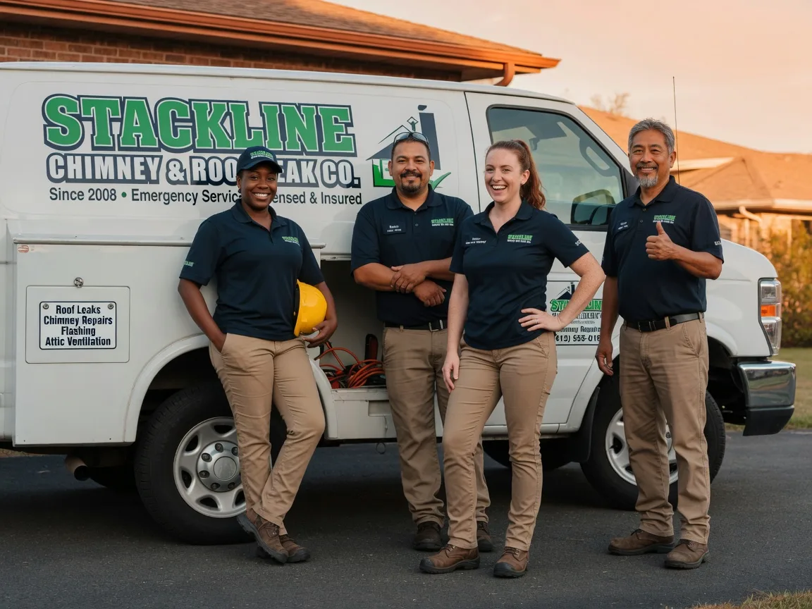 Chimney flashing repair company in Gresham, WI